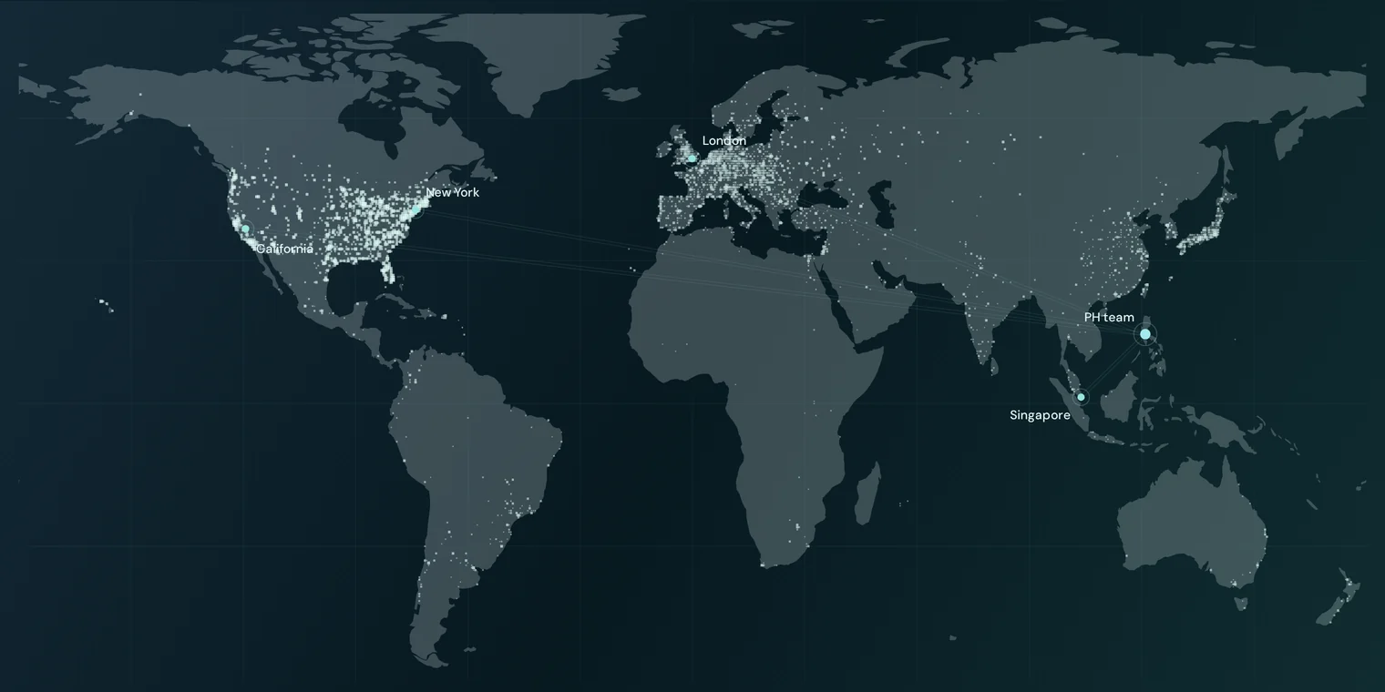 Anonymous doctor and provider registry geography with two-way coordination links across the global network